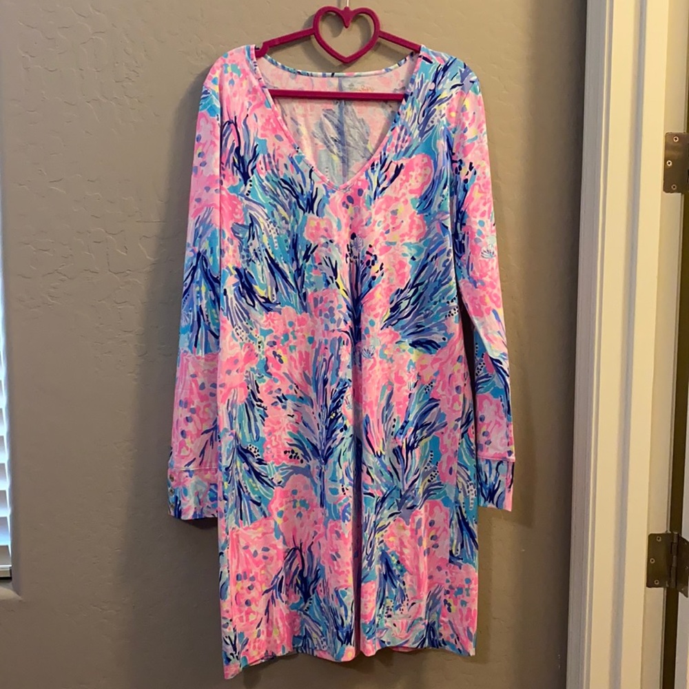 Lilly Pulitzer Dress in Fan Sea Pants L